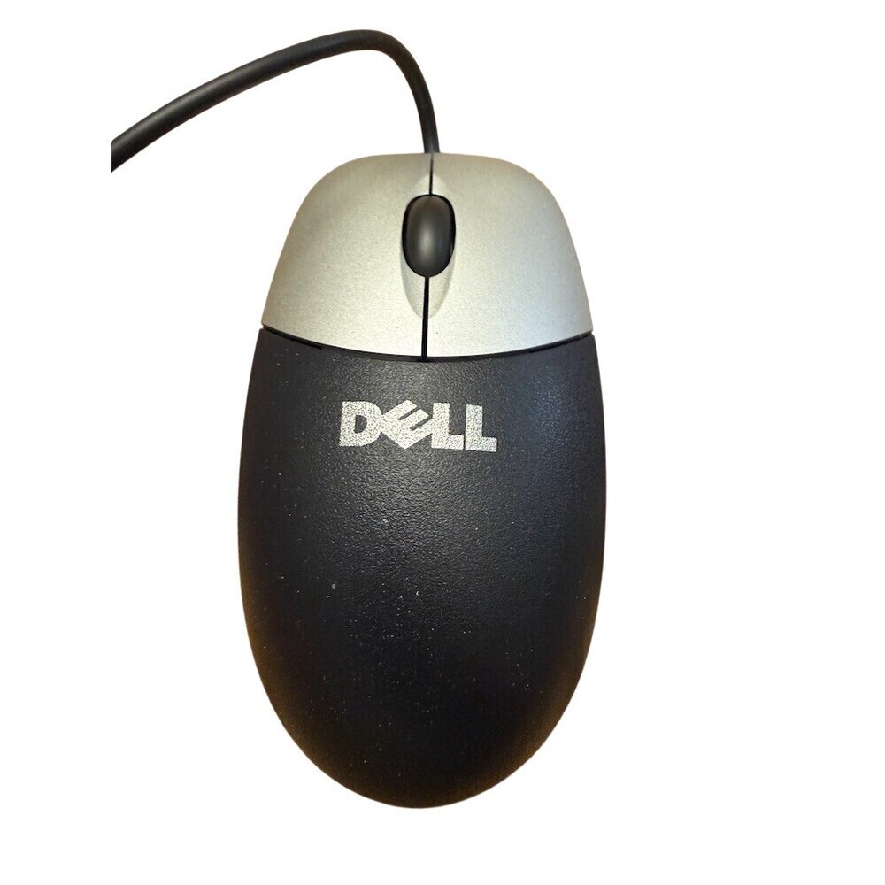 Dell USB Optical Mouse Black Silver Wired 3 Button